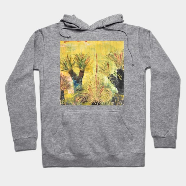 Rustic Flora Series - Rustic Grass Tree Hoodie by KerrySandhu